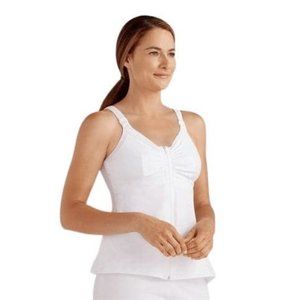 AMOENA Hannah Recovery Care White Camisole Size 2XL C/D